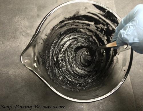Mixing the Activated Charcoal Facial Mask Recipe