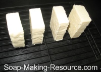 Soap Curing on Rack
