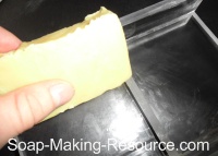 Beveling Edges of Lotion Bar Beveling Edges of Lotion Bar