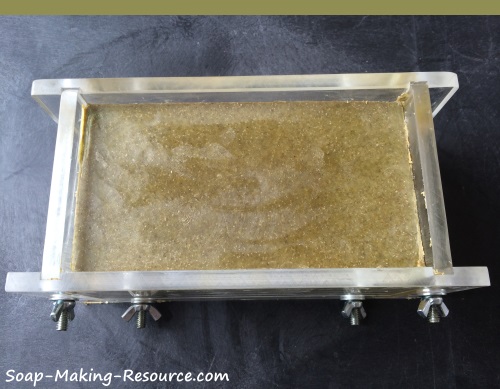 Comfrey Leaf Powder and Spirulina Powder Soap After the Initial Cure Comfrey Leaf Powder and Spirulina Powder Soap After the Initial Cure