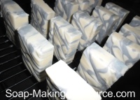 Curing Handmade Soap Recipe on Rack