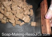 Cutting Soap into Embed Chunks