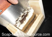 Cutting Coffee Soap Cutting Coffee Soap