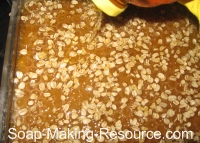 Drizzling Honey onto Soap Drizzling Honey onto Soap