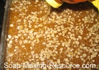 Drizzling Honey onto Soap