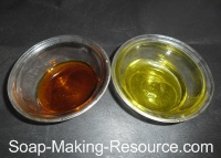 Citrus Essential Oils Weighed Out in Separate Containers Citrus Essential Oils Weighed Out in Separate Containers