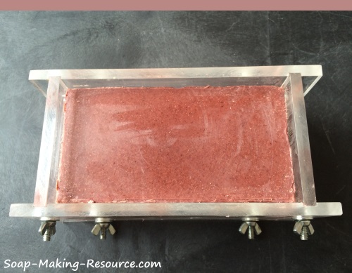 Madder Root Powder and Moroccan Red Clay Soap After the Initial Cure Madder Root Powder and Moroccan Red Clay Soap After the Initial Cure
