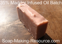 35% Infused Oil Madder Root Soap 35% Infused Oil Madder Root Soap