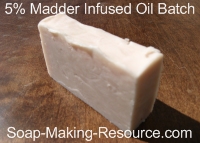 5% Infused Oil Madder Root Soap 5% Infused Oil Madder Root Soap