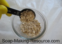 Measuring Out Colloidal Oatmeal Measuring Out Colloidal Oatmeal