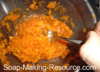 Mixing Carrot Facial Mask