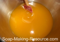 Mixing Honey into Honey Soap Recipe Mixing Honey into Honey Soap Recipe