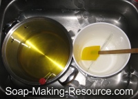 Oils and Lye Cooling in Ice Water Oils and Lye Cooling in Ice Water