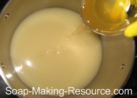 Pouring Honey into Soap Pouring Honey into Soap