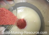 Pouring Seeds into Soap