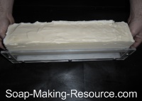 Pushing Goat's Milk Soap Out of Mold Pushing Goat's Milk Soap Out of Mold