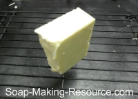 Soap Curing on Rack Soap Curing on Rack