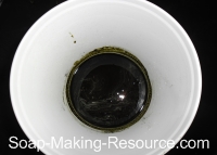 Spirulina Soaking in Lye Solution Spirulina Soaking in Lye Solution