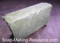 Soap Colored with 2 Teaspoon Spirulina Powder per Pound of Soap Soap Colored with 2 Teaspoon Spirulina Powder per Pound of Soap
