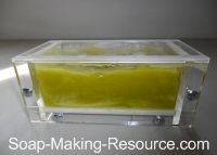Spirulina Soap Going through Gel Phase Spirulina Soap Going through Gel Phase