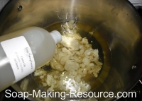 Weighing Oils for Shampoo Bar Recipe Weighing Oils for Shampoo Bar Recipe