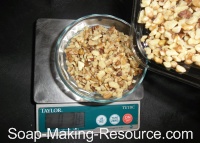 Weighing Out Walnuts Weighing Out Walnuts