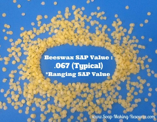 Yellow Beeswax has a Typical SAP Value of .067