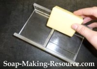 Removing the Edges from our Lotion Bar using the SMR Beveler Removing the Edges from our Lotion Bar using the SMR Beveler