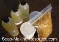 calendula soap recipe kit