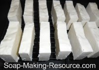 Castile Soap Curing on Rack