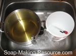 adjust the temperature of your lye solution and oils mixture adjust the temperature of your lye solution and oils mixture