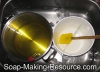Cooling Oils in Sink