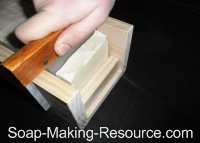 Cutting Goat's Milk Soap Using Guided Cutter