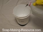 measure out distilled water