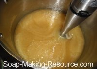 Mixing Soap with Stick Blender Mixing Soap with Stick Blender