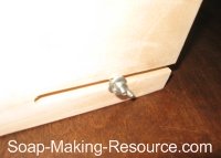 guided soap cutter slot and stop guided soap cutter slot and stop