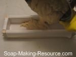pour tea tree oil soap into mold pour tea tree oil soap into mold