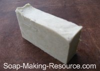 Soap Colored with 2 Teaspoon of Comfrey Powder Soap Colored with 2 Teaspoon of Comfrey Powder