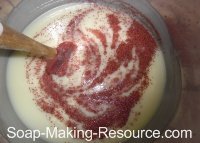Stirring Seeds into Soap Stirring Seeds into Soap