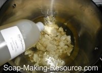 Weighing Oils for Shampoo Bar Recipe