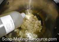 Weighing Oils for Shampoo Bar Recipe