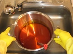 heating up cold process soap making oils