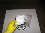 measuring lye for cold process soap making