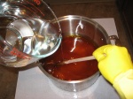 mixing lye into oils