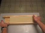 place the soap log back into the mold
