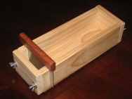 wholesale wooden soap mold with cutting slot